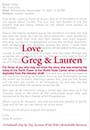 Love, Greg & Lauren by Greg Manning